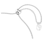 Matrix Tennis bracelet Gradient of round cuts, Multicolored, Rhodium plated